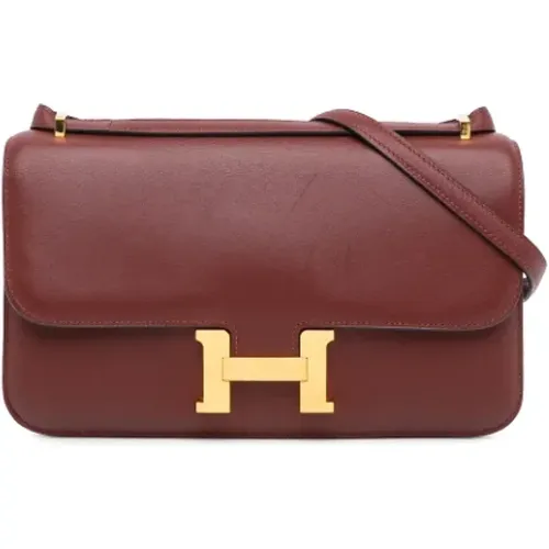 Pre-owned Cross Body Bags, female, , Size: ONE SIZE Pre-owned Leather shoulder-bags - Hermès Vintage - Modalova