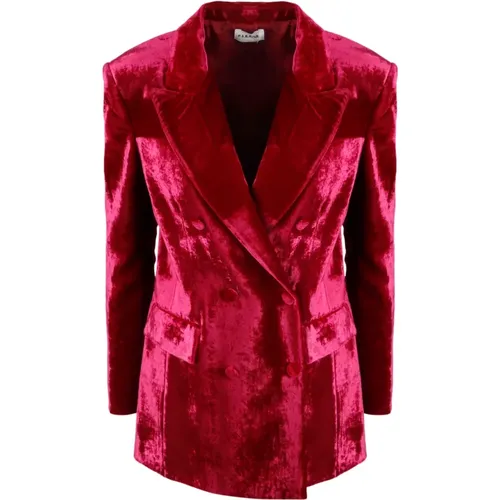 Blazers, female, , Size: L Relur Velvet Blazer - P.a.r.o.s.h. - Modalova