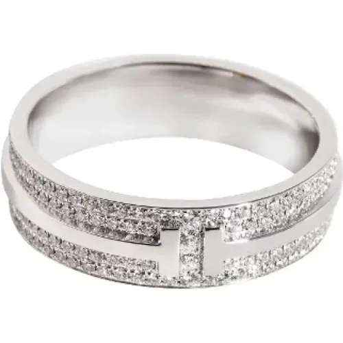 Pre-owned Jewellery, female, , Size: ONE SIZE Pre-owned White Gold rings - Tiffany & Co. Pre-owned - Modalova