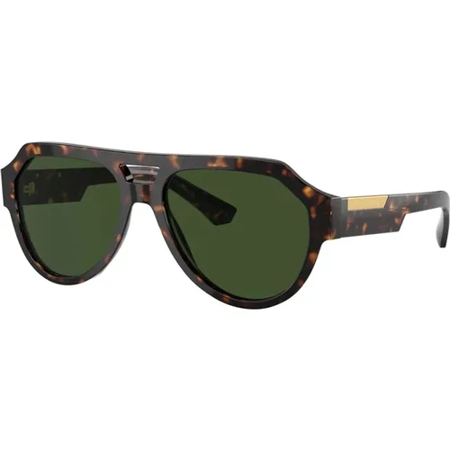 Geometric Pilot Sunglasses , male, Sizes: 56 MM - Dolce & Gabbana - Modalova