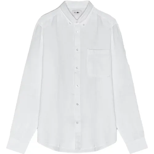 Summer Linen Shirt , male, Sizes: L - Nn07 - Modalova