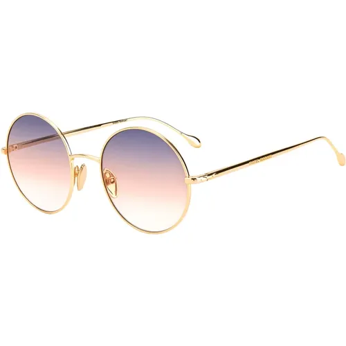 Rose Gold/Blue Pink Shaded Sunglasses , female, Sizes: 54 MM - Isabel marant - Modalova