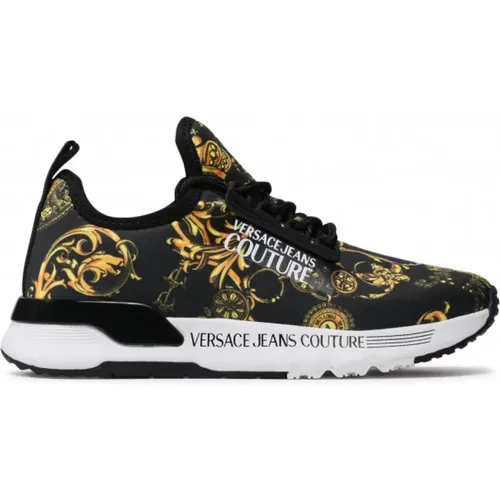 Bold Baroque Print Sneakers , female, Sizes: 2 UK - Versace Jeans Couture - Modalova