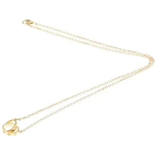 Pre-owned Jewellery, female, , Size: ONE SIZE Pre-owned Rose Gold necklaces - Cartier Vintage - Modalova