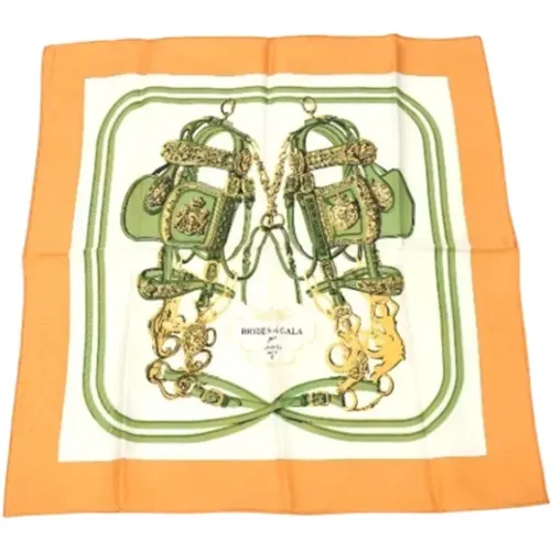 Pre-owned Scarves, female, , Size: ONE SIZE Pre-owned Silk scarves - Hermès Vintage - Modalova