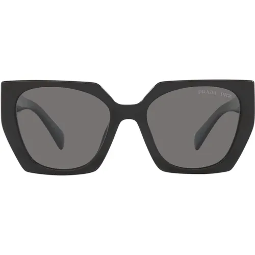 Oversized Rectangular Sunglasses with Polarized Lenses , unisex, Sizes: 54 MM - Prada - Modalova