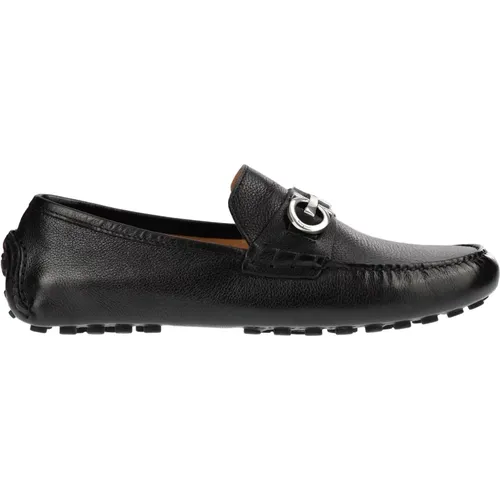 Gancini Ornament Drivers Moccasins , male, Sizes: 5 1/2 UK, 6 UK - Salvatore Ferragamo - Modalova