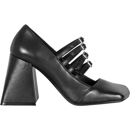 Stylish Leather Ankle Boots , female, Sizes: 4 1/2 UK, 4 UK, 5 UK, 7 UK, 3 UK, 6 UK - Vic Matié - Modalova