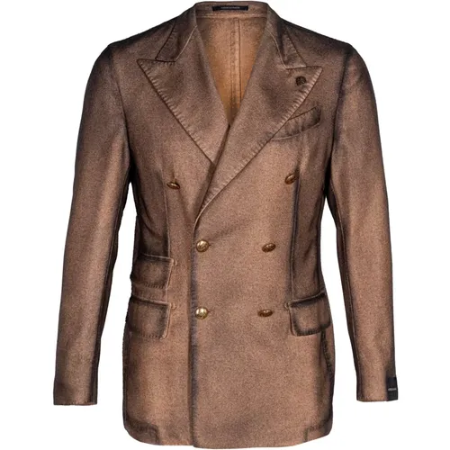 Blazers, male, , Size: S Men's Wool Blazer, Double-Breasted Style - Gabriele Pasini - Modalova