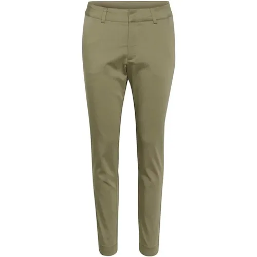 Chinos , Damen, Größe: XS - Kaffe - Modalova