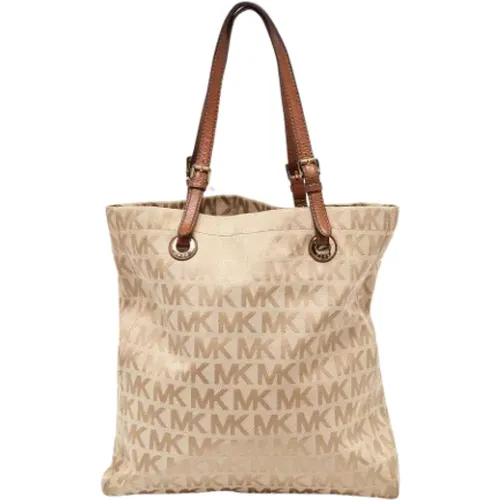 Pre-owned Tote Bags, female, , Size: ONE SIZE Pre-owned Canvas handbags - Michael Kors Pre-owned - Modalova