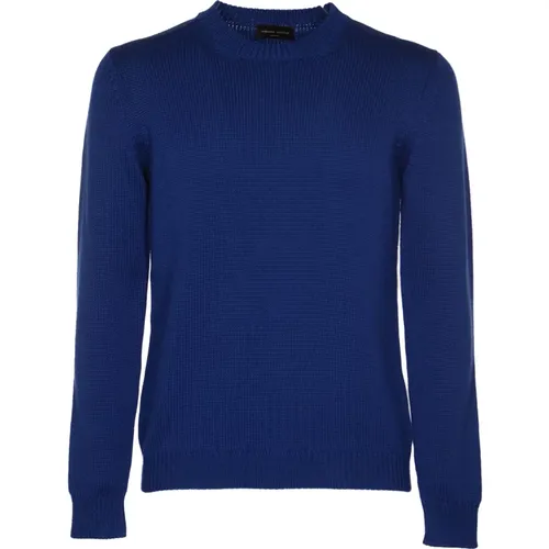 Sweaters - Girocollo ML , male, Sizes: S - Roberto Collina - Modalova