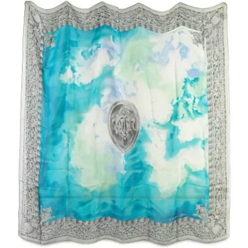 Pre-owned Scarves, female, , Size: ONE SIZE Pre-owned Silk scarves - Dior Vintage - Modalova