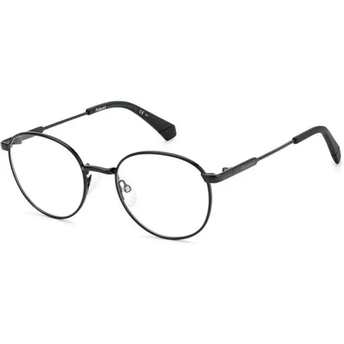 Stilvolle Brille Schwarzer Rahmen , unisex, Größe: 47 MM - Polaroid - Modalova