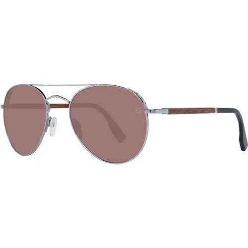 Sunglasses, male, , Size: ONE SIZE Aviator Sunglasses for Men - Ermenegildo Zegna - Modalova