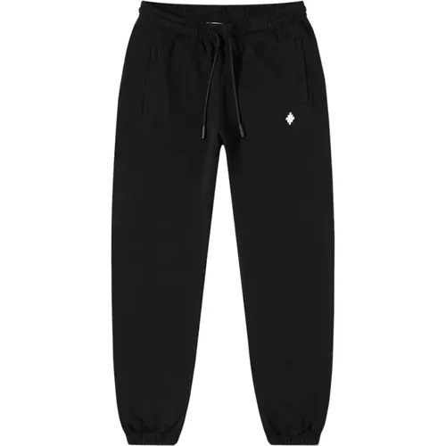 Sweatpants, male, , Size: M Cross Relax Sweatpants White - Marcelo Burlon - Modalova