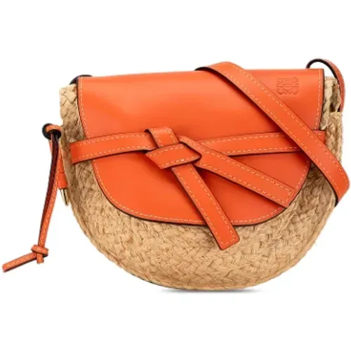 Pre-owned Cross Body Bags, female, , Size: ONE SIZE Pre-owned Raffia shoulder-bags - Loewe Pre-owned - Modalova