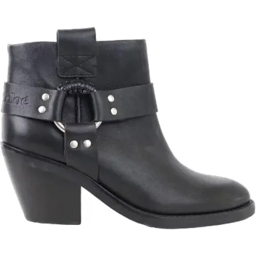 Pre-owned Leder boots , Damen, Größe: 36 EU - Chloé Pre-owned - Modalova