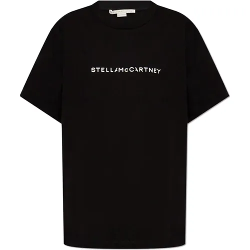 T-shirt with logo , female, Sizes: M, L, S, 2XS, XS - Stella Mccartney - Modalova