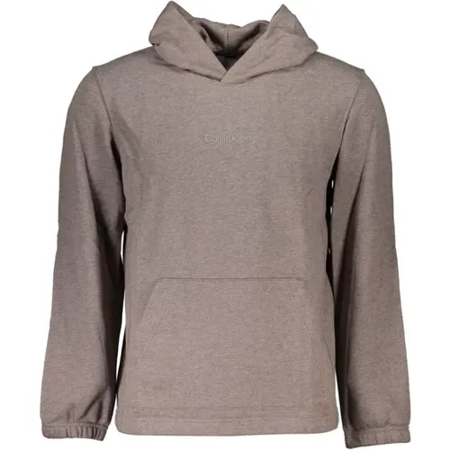 Hoodies, male, , Size: 2XL Hooded Sweatshirt with Brushed Interior - Calvin Klein - Modalova