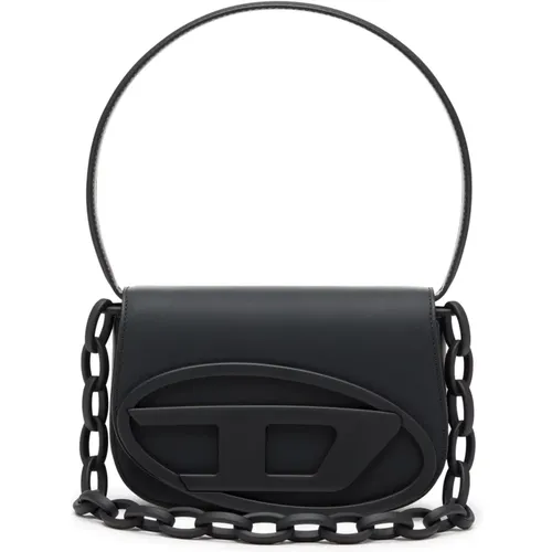 Iconic shoulder bag in matte leather , female, Sizes: ONE SIZE - Diesel - Modalova