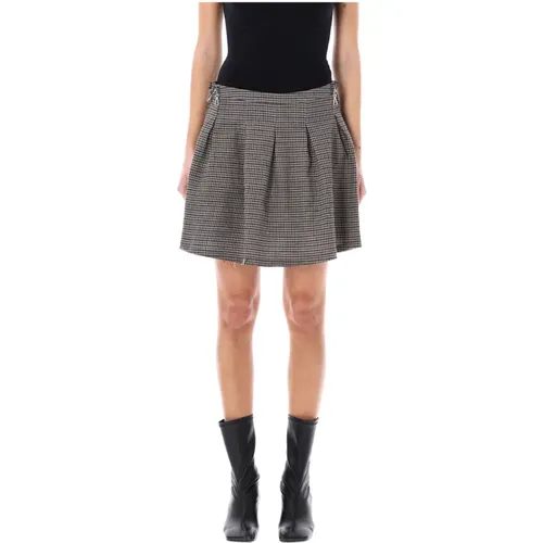 Women's Clothing Skirts Check Beige Ss24 , female, Sizes: S - Our Legacy - Modalova