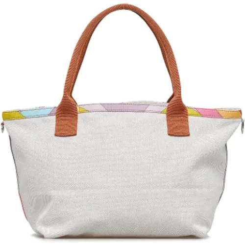 Pre-owned Tote Bags, female, , Size: ONE SIZE Pre-owned Canvas handbags - Hermès Vintage - Modalova