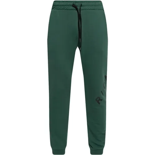 Grüne Sweatpants mit Grafischem Druck , Herren, Größe: XL - John Richmond - Modalova