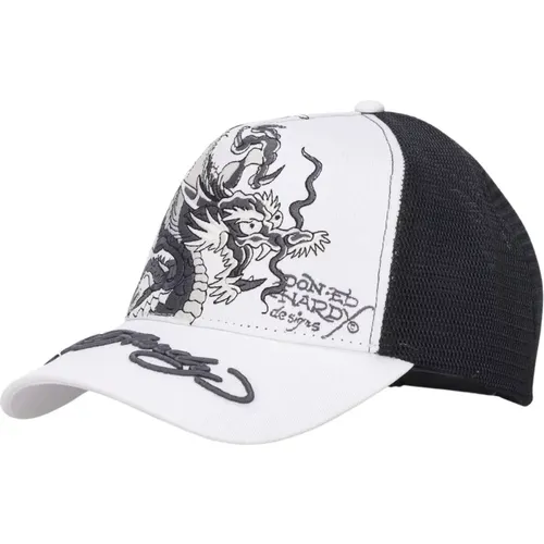 Drachen Twill Mesh Trucker Cap - Ed Hardy - Modalova