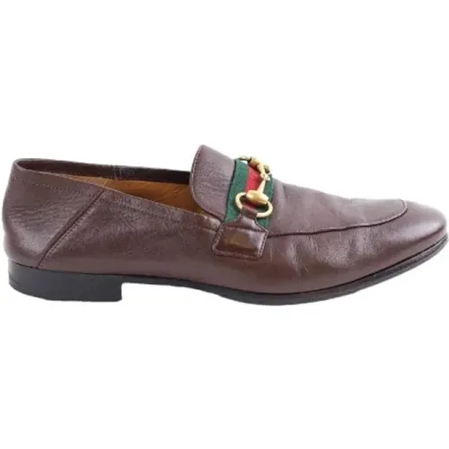 Pre-owned Flats, male, , Size: 6 US Pre-owned Leather flats - Gucci Vintage - Modalova