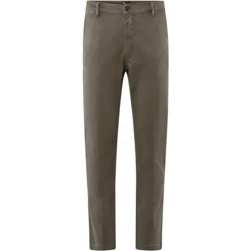 Chinos, male, , Size: W32 Spy Slim-fit Stretch Cotton Pants - BomBoogie - Modalova