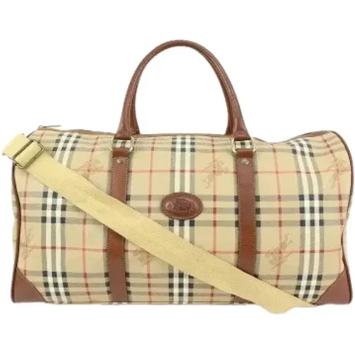 Pre-owned Weekend Bags, female, , Size: ONE SIZE Pre-owned Canvas travel-bags - Burberry Vintage - Modalova