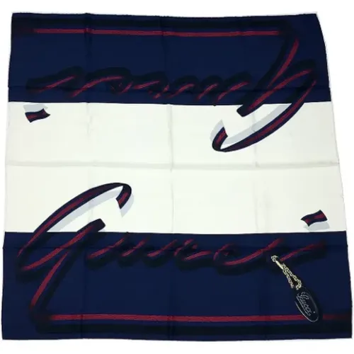 Pre-owned Scarves, female, , Size: ONE SIZE Pre-owned Silk scarves - Gucci Vintage - Modalova