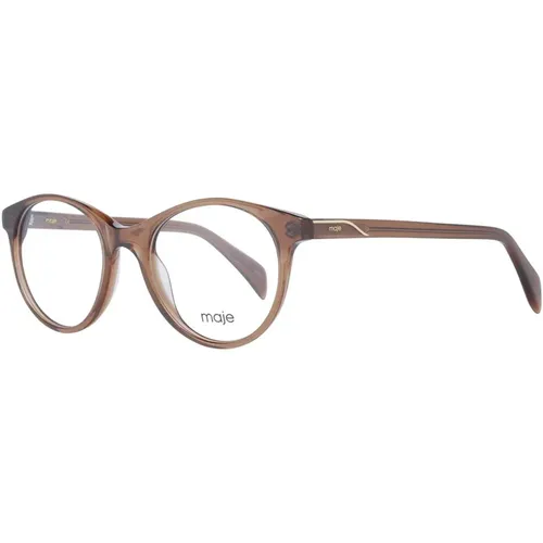 Braune Damen Runde Optische Brillen - Maje - Modalova