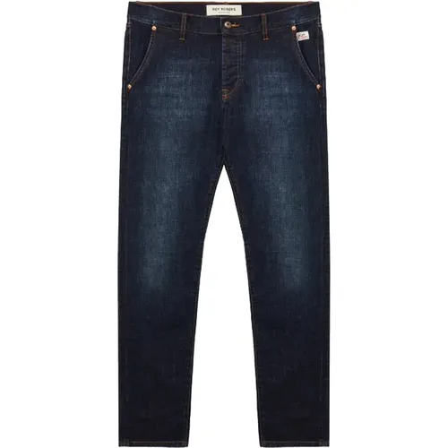 Slim Fit Dark Wash Denim Jeans , male, Sizes: W35 - Roy Roger's - Modalova