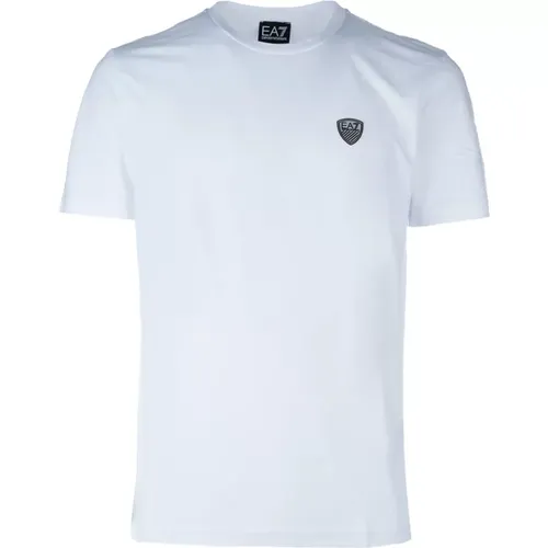 Lässiges Baumwoll-T-Shirt für Männer , Herren, Größe: 2XL - Emporio Armani EA7 - Modalova