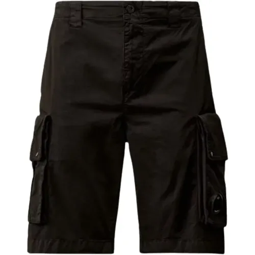 Stretch Cargo Twill Hose - Schwarz , Herren, Größe: L - C.P. Company - Modalova