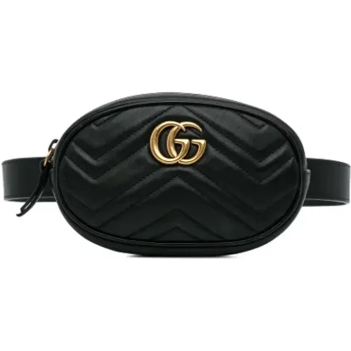 Pre-owned Belt Bags, female, , Size: ONE SIZE Pre-owned Leather shoulder-bags - Gucci Vintage - Modalova