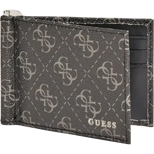 Stylish Leather Wallet with 4G Logo , male, Sizes: ONE SIZE - Guess - Modalova