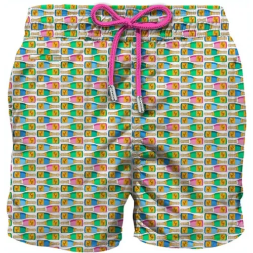 Beachwear, male, , Size: XL Sea Clothing MultiColour Lighting Micro - MC2 Saint Barth - Modalova