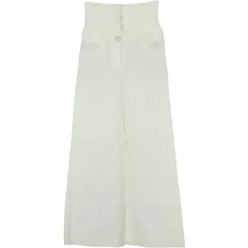 Zeitlose weiße Hose mit hoher Taille - Chanel Vintage - Modalova