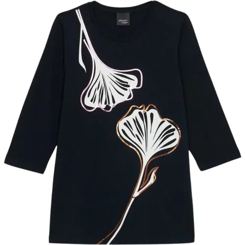 Stylish T-Shirt for All Occasions , female, Sizes: S, L - Marina Rinaldi - Modalova