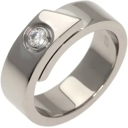 Pre-owned Jewellery, female, , Size: ONE SIZE Pre-owned White Gold rings - Cartier Vintage - Modalova