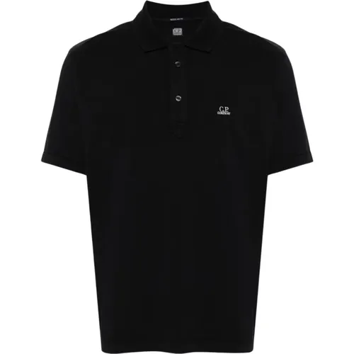 Casual Jersey Polo Shirt , Herren, Größe: L - C.P. Company - Modalova