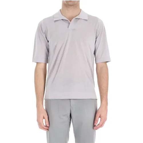 Polo Shirts, male, , Size: L Casual Polo in Grey - Ballantyne - Modalova