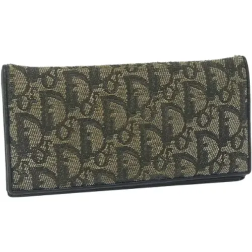 Pre-owned Wallets, female, , Size: ONE SIZE Pre-owned Canvas wallets - Dior Vintage - Modalova