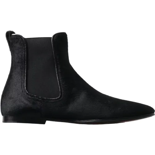 Chelsea Boots, male, , Size: 9 US Italian Leather Chelsea Boots - Dolce & Gabbana - Modalova