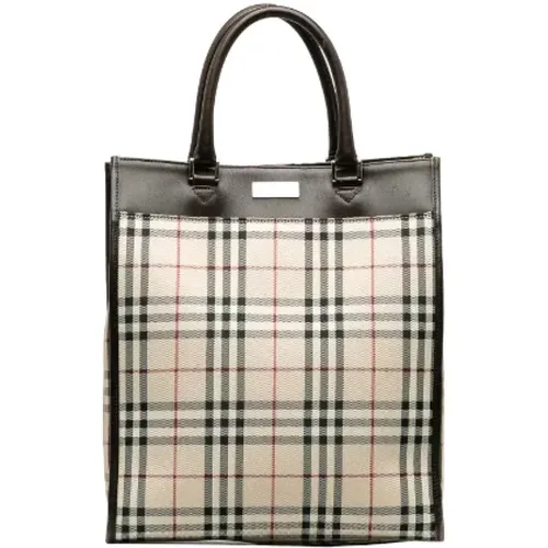 Pre-owned Tote Bags, female, , Size: ONE SIZE Pre-owned Canvas handbags - Burberry Vintage - Modalova