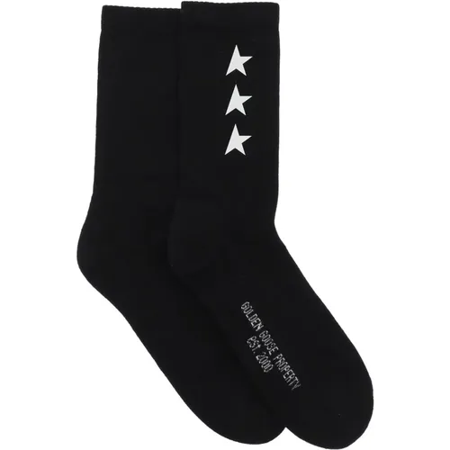 Socken mit kontrastierenden bedruckten Sternen - Golden Goose - Modalova