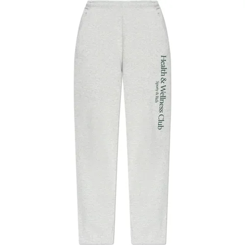 Sweatpants aus der H&W Crest - Heather Kollektion , unisex, Größe: M - Sporty & Rich - Modalova